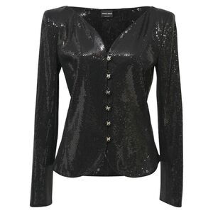 Giorgio Armani Evening Jacket in Black Sequin
